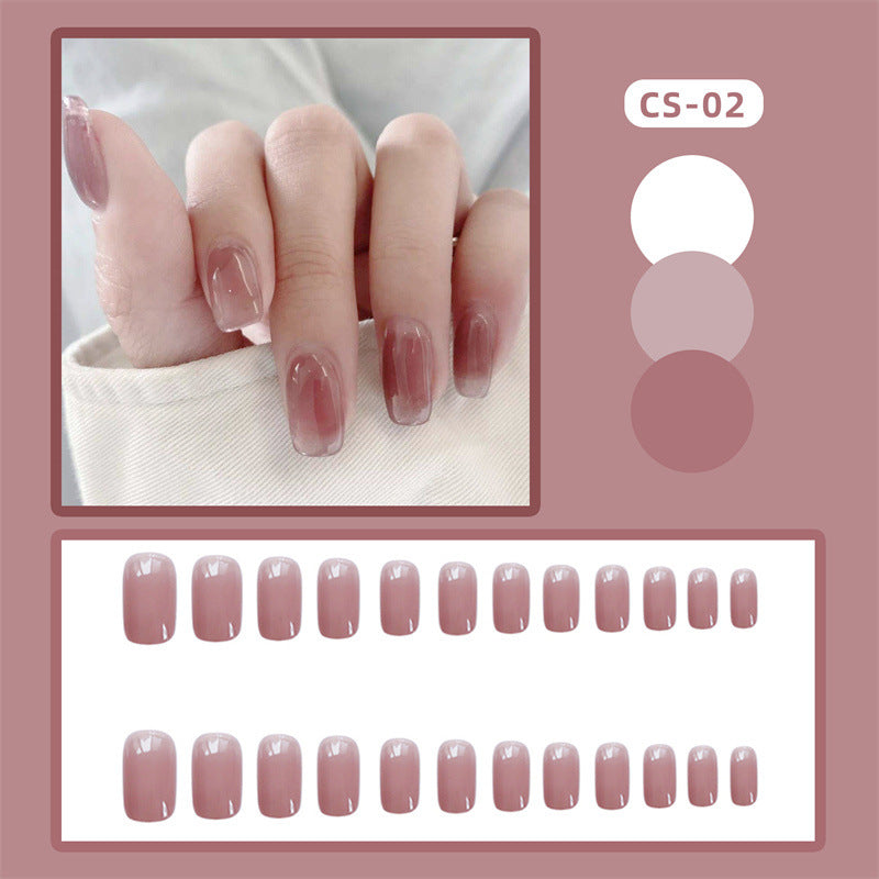 CS01-40 Wearing Nail Art Finished Nail Pieces Long Frosted Nail Pieces