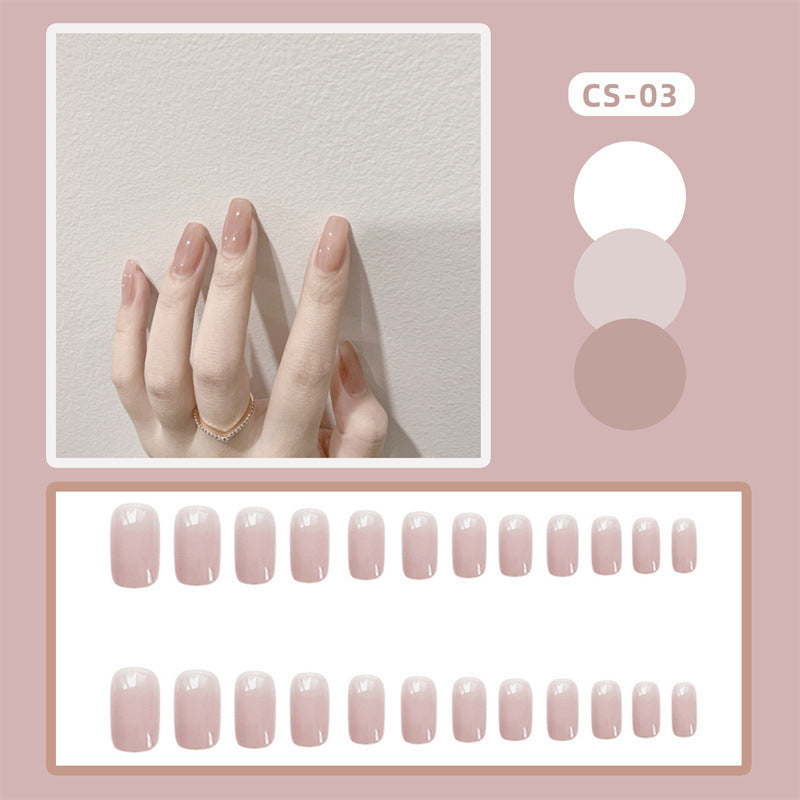 CS01-40 Wearing Nail Art Finished Nail Pieces Long Frosted Nail Pieces