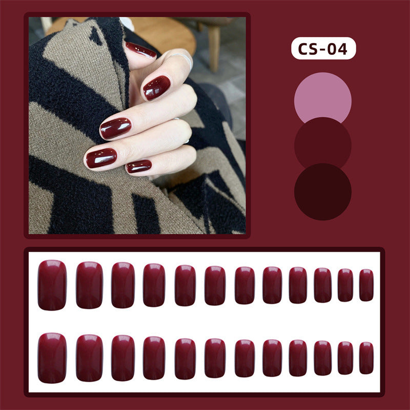 CS01-40 Wearing Nail Art Finished Nail Pieces Long Frosted Nail Pieces