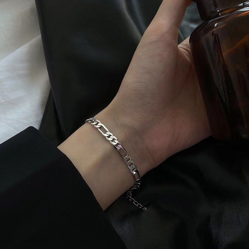 Cuban Chain Bracelet Unisex Minimalist Jewelry