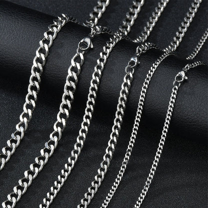 Cuban Chain Necklace Stainless Steel Hip Hop