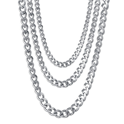 Cuban Chain Necklace Stainless Steel Hip Hop