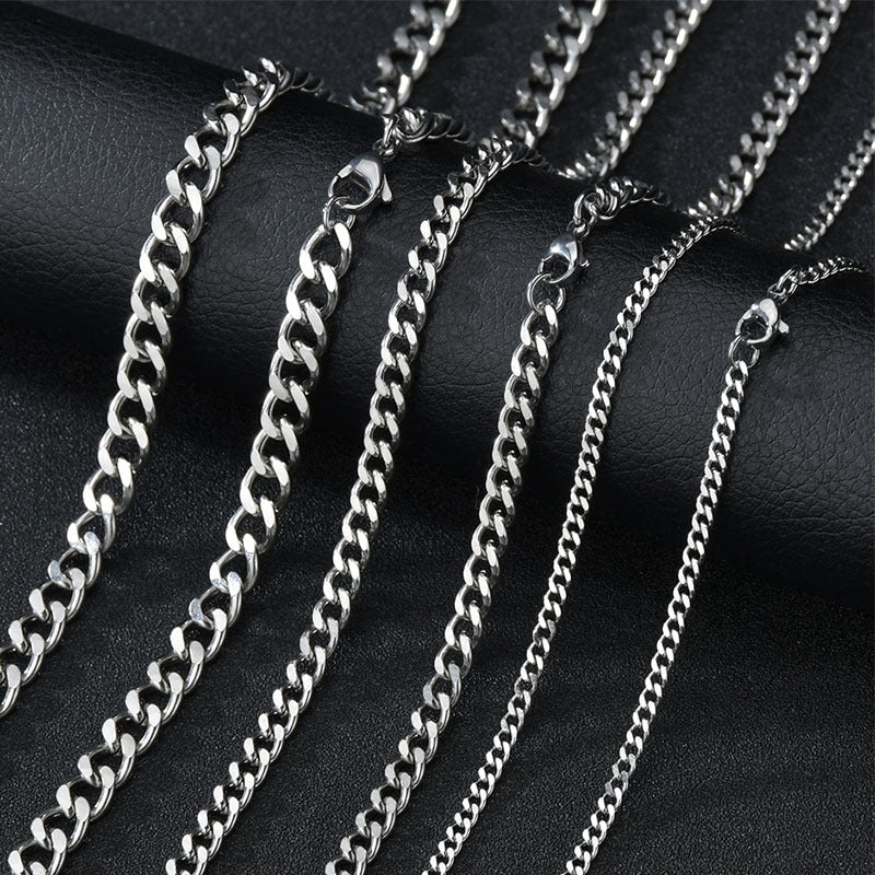 Cuban Chain Necklace Stainless Steel Hip Hop