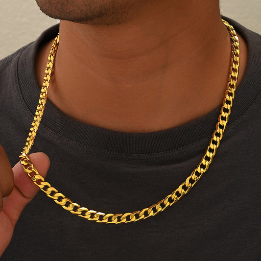 Cuban Link Chain Necklace for Men and Women