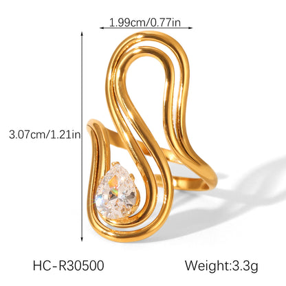 cubic zirconia ring
