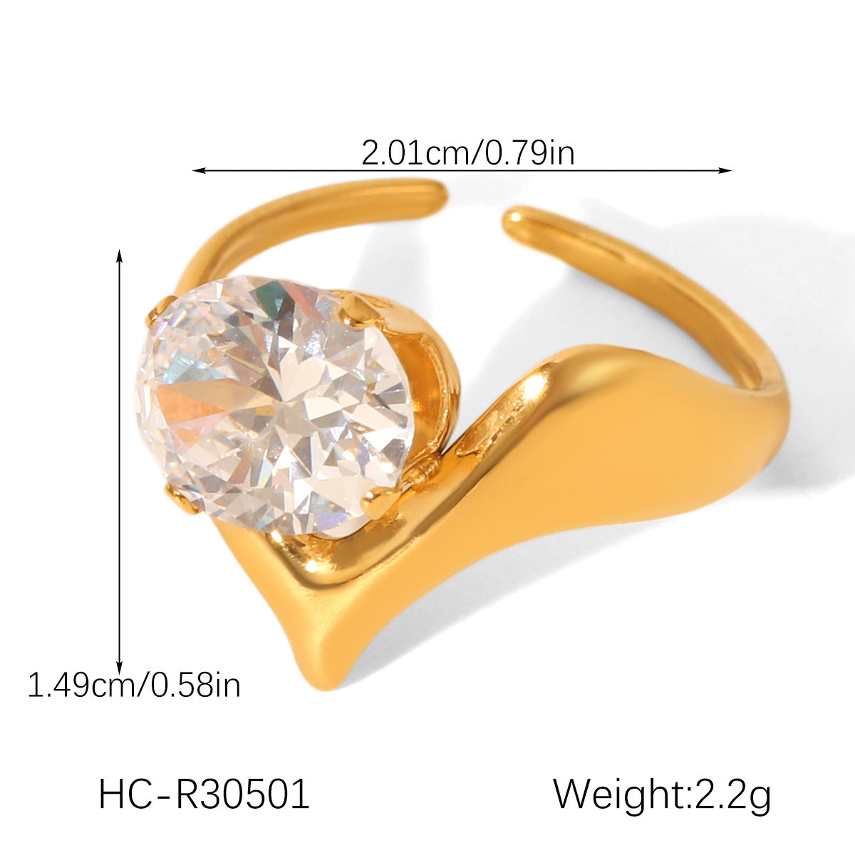 cubic zirconia ring