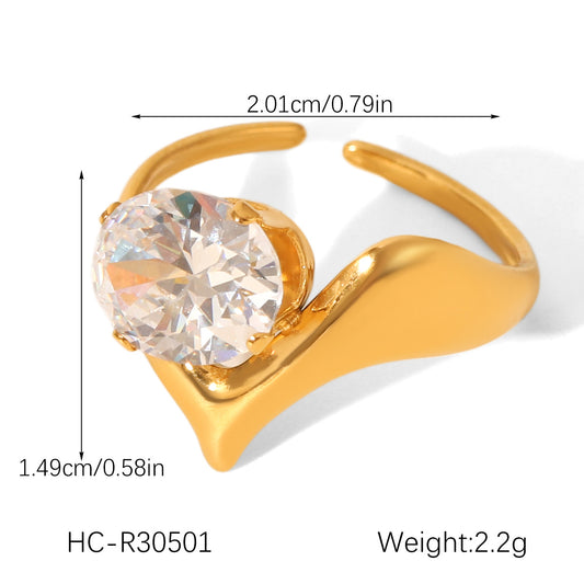 cubic zirconia ring