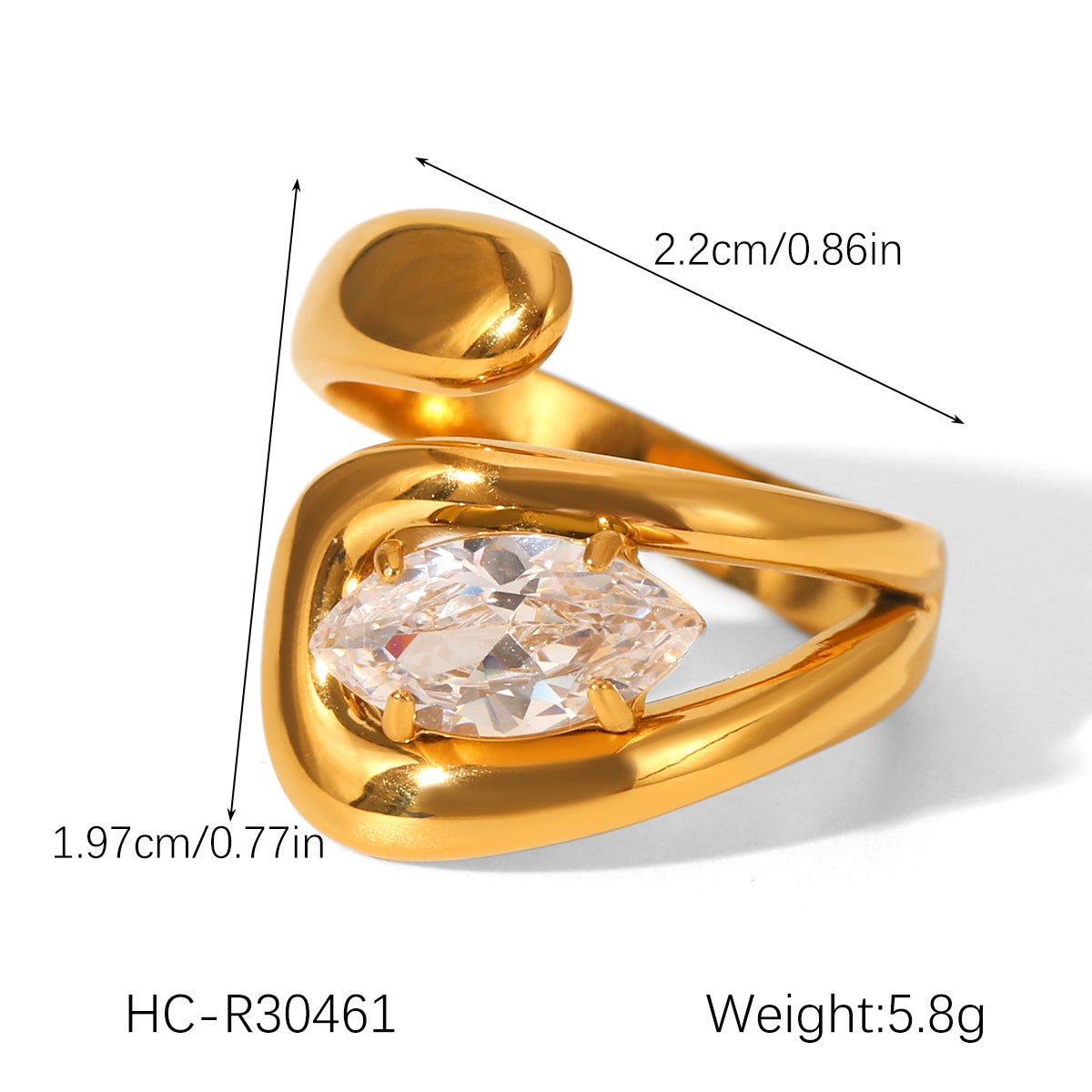 cubic zirconia ring