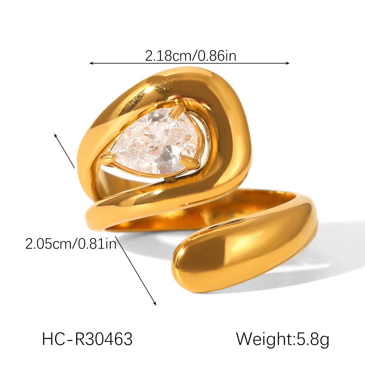 cubic zirconia ring