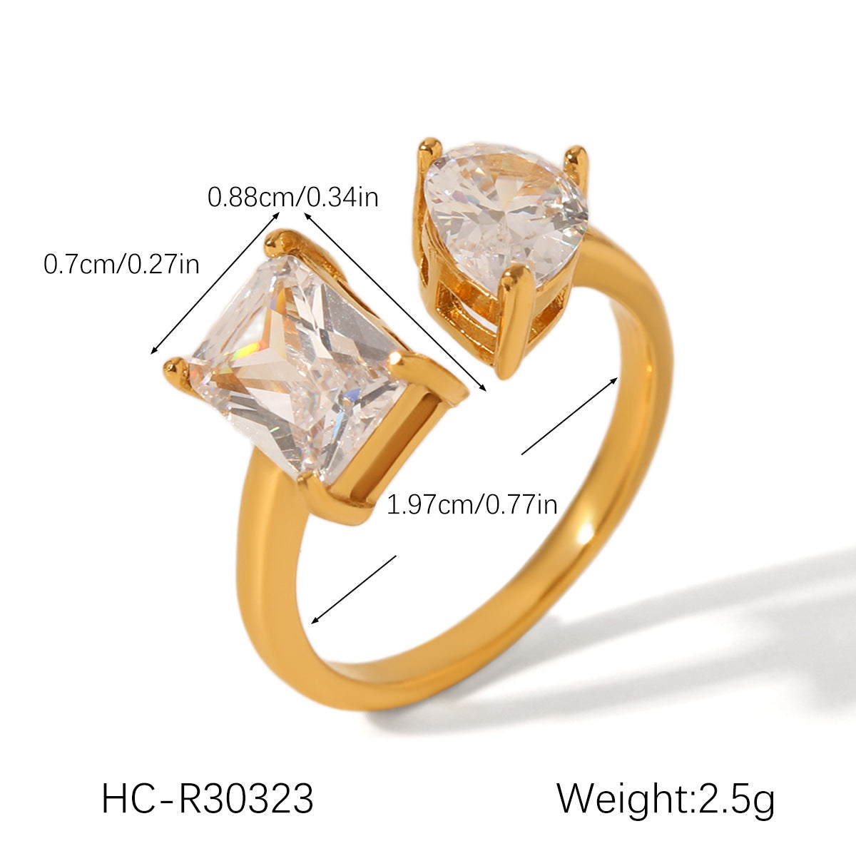 cubic zirconia ring