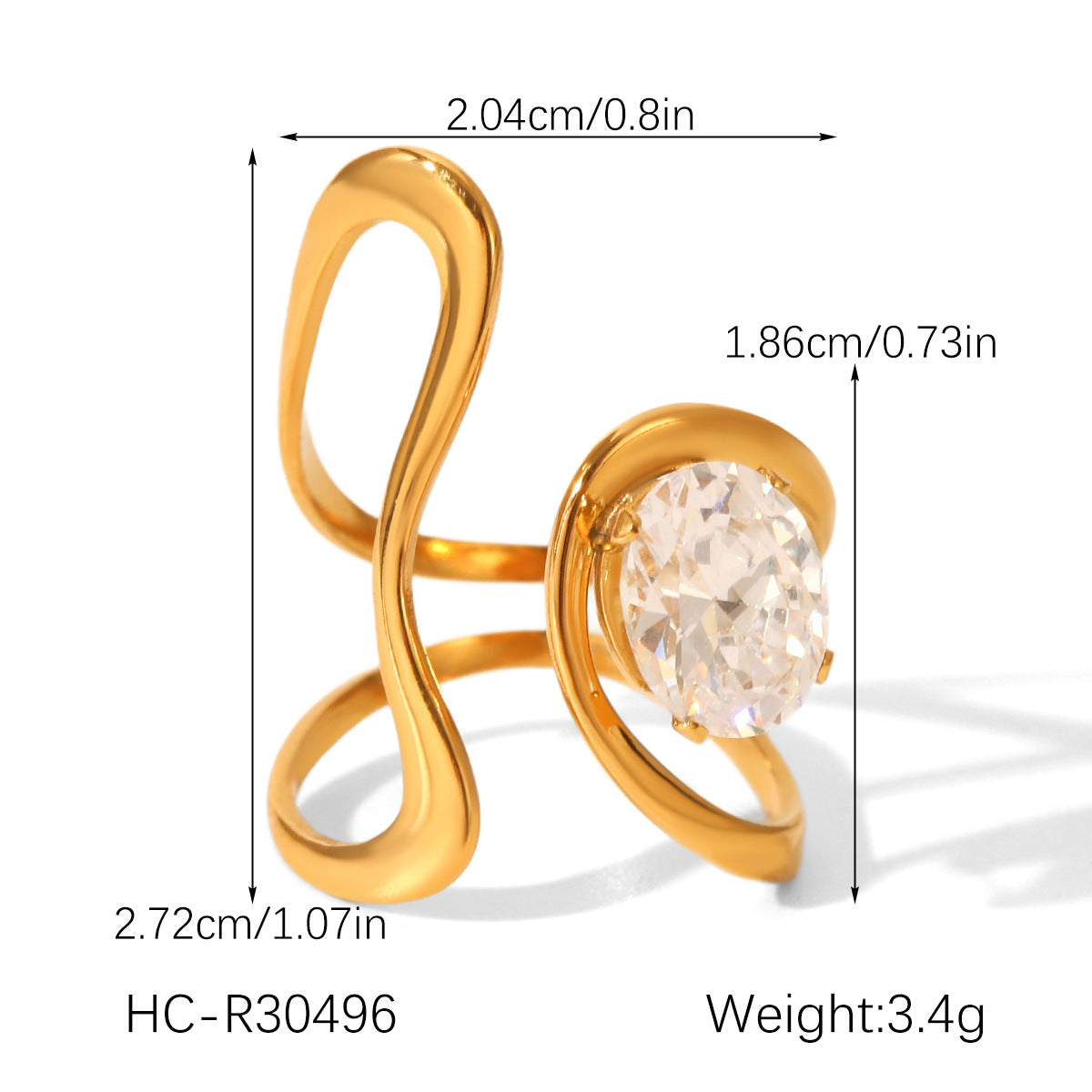 cubic zirconia ring