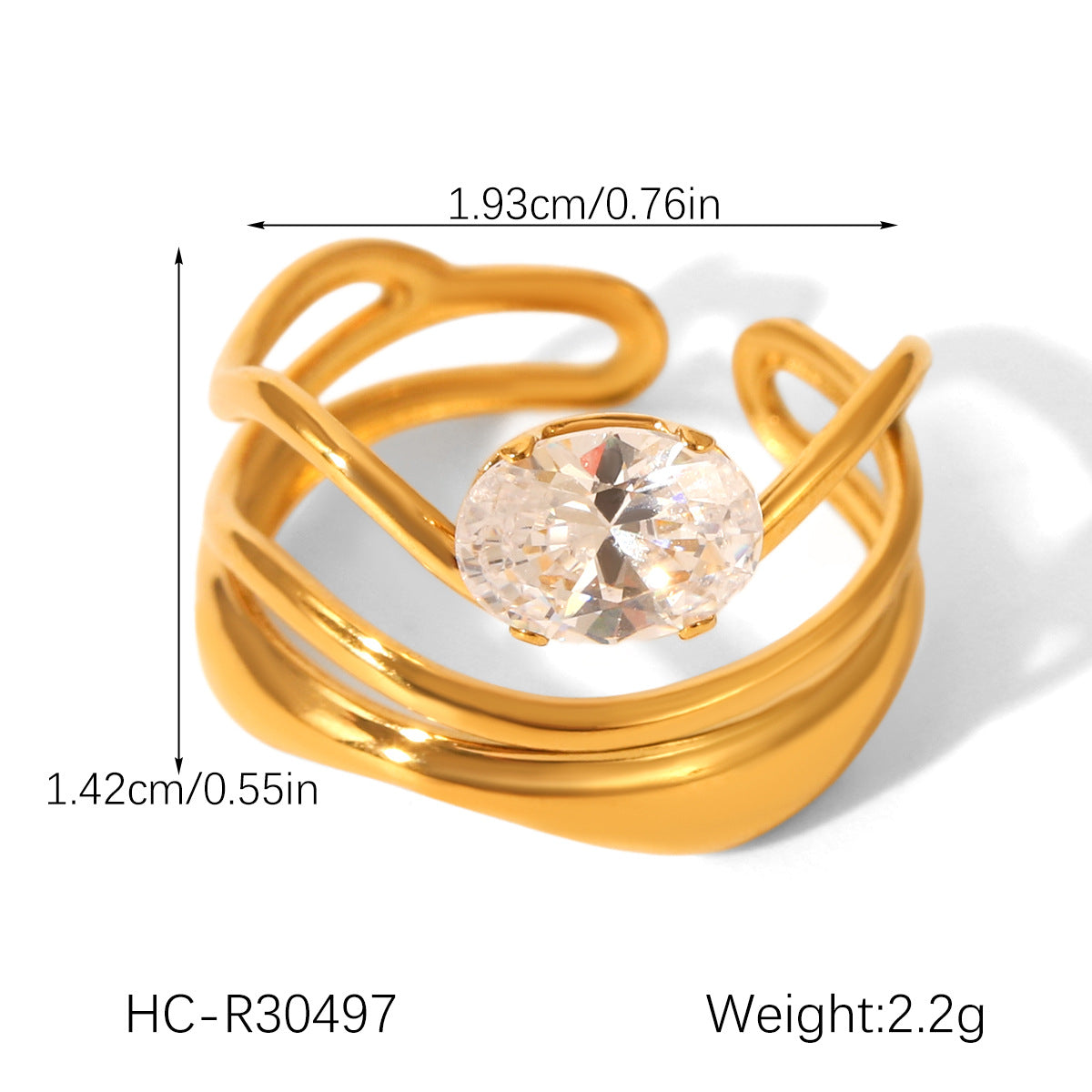 cubic zirconia ring