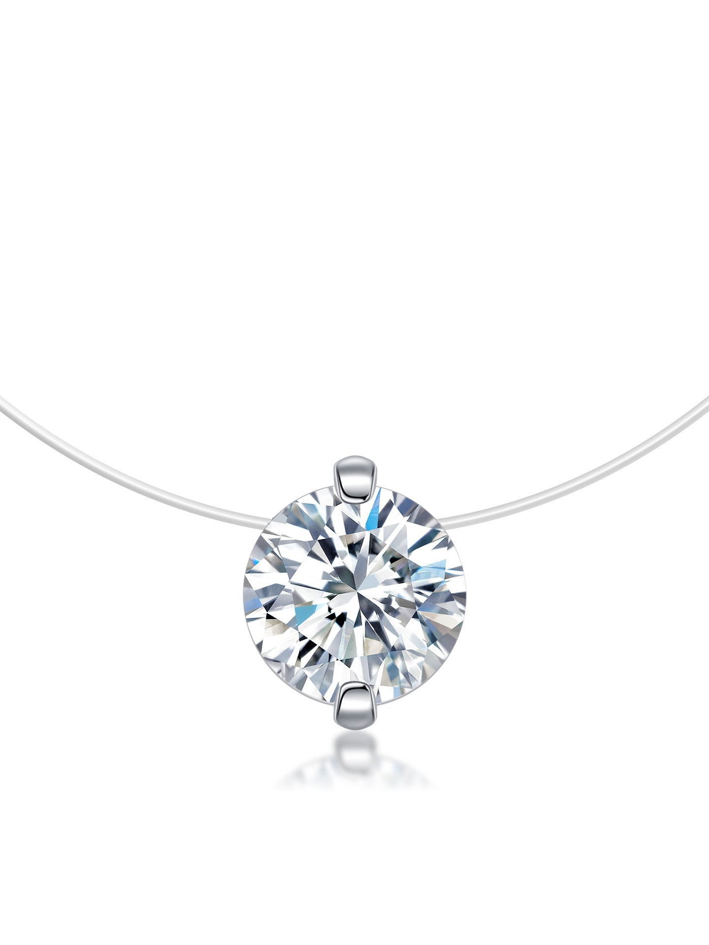 Cultivated Diamond Mermaid Teardrop Necklace