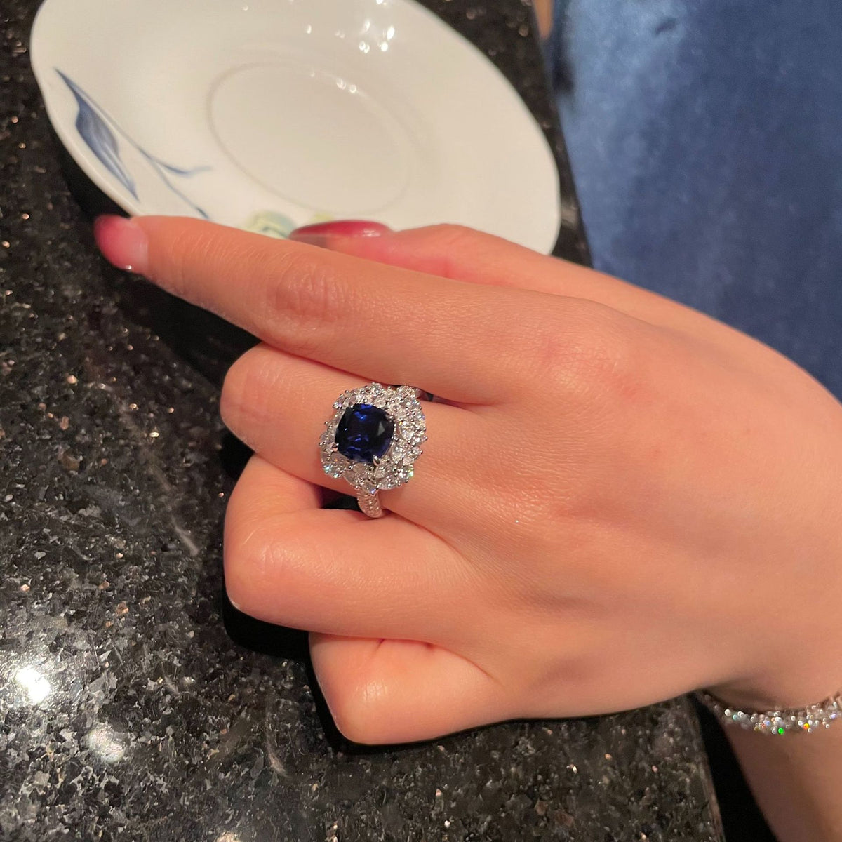 Cultured Gemstone Ring