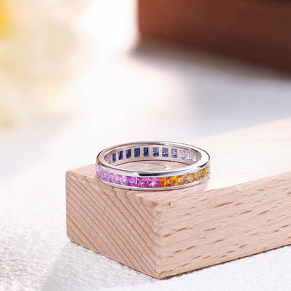 Cultured Gemstone Silver Ring