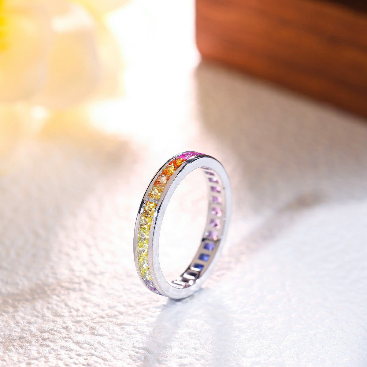 Cultured Gemstone Silver Ring