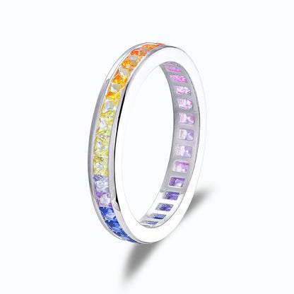 Cultured Gemstone Silver Ring