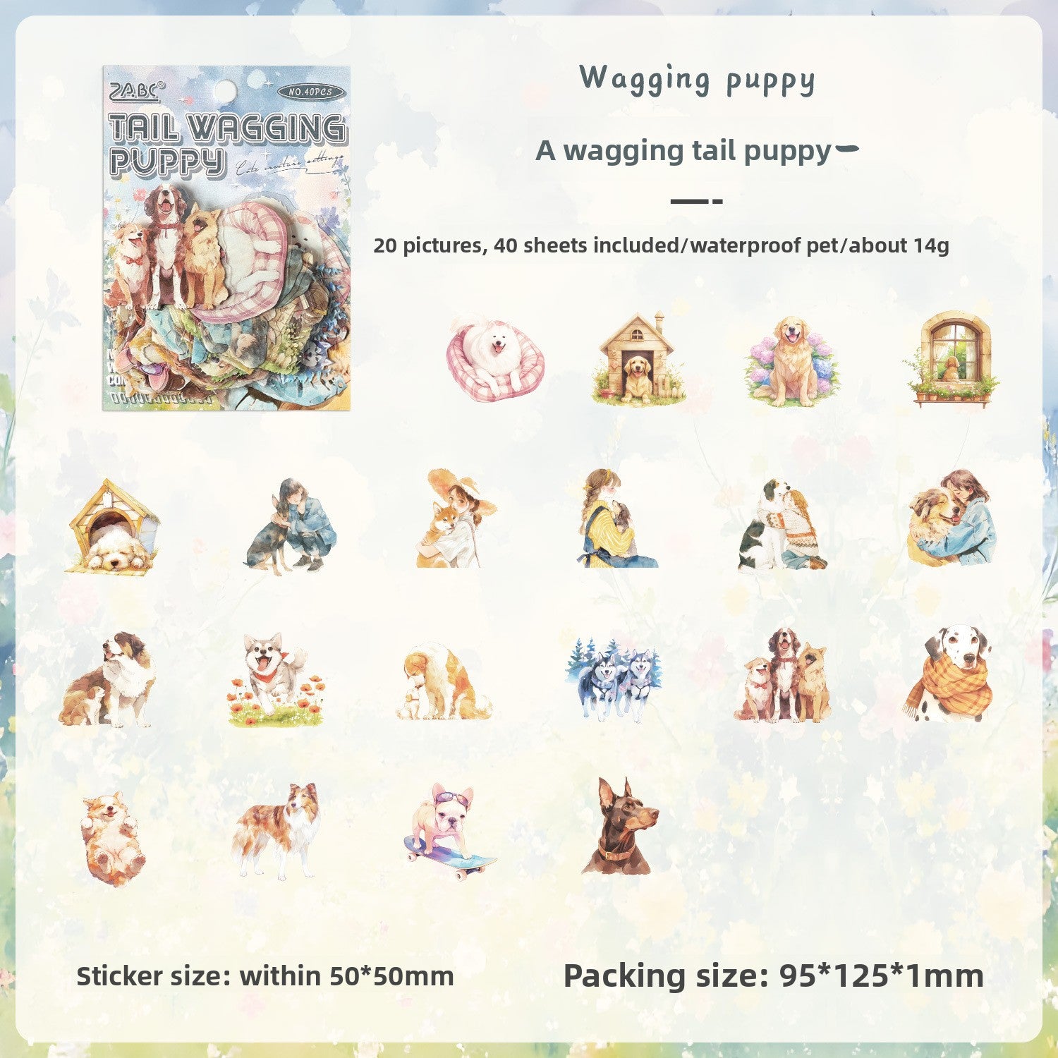 Cuppet hand account sticker