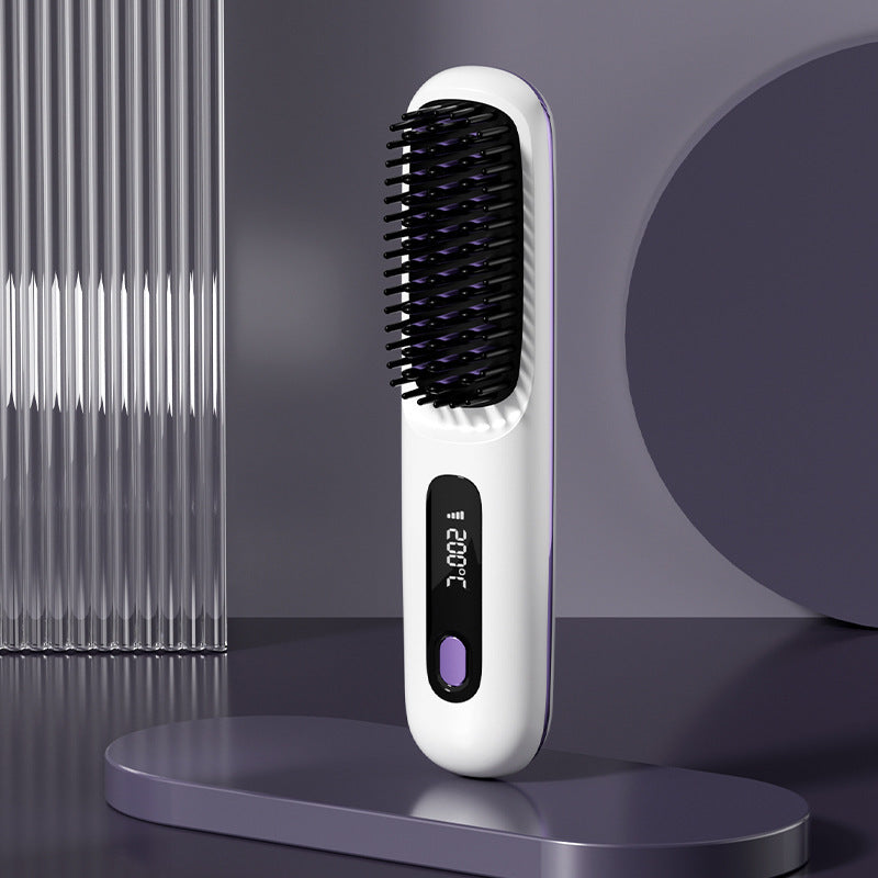 Curling hair straightener