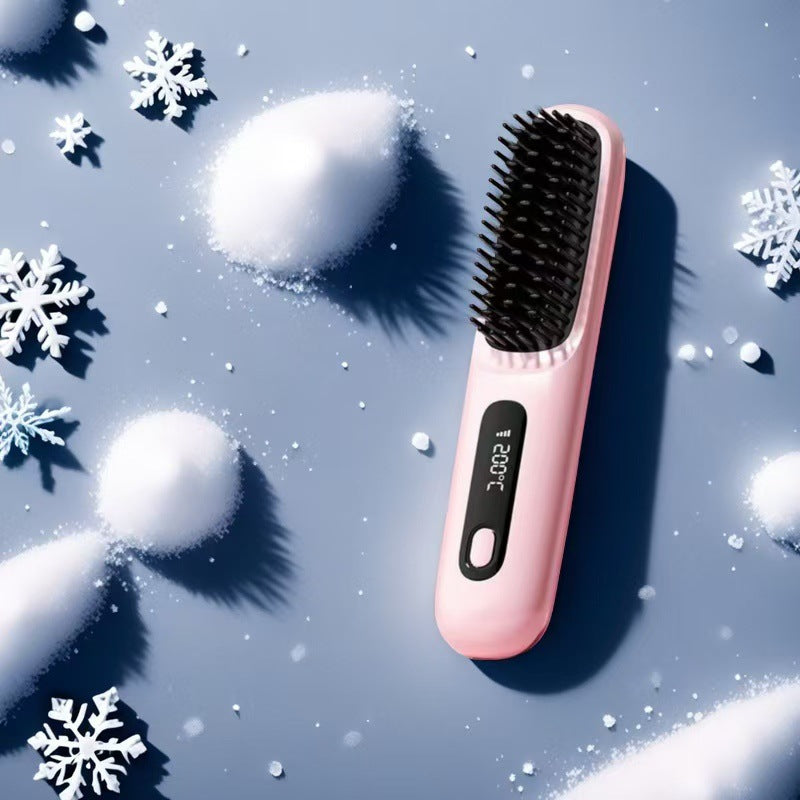 Curling hair straightener