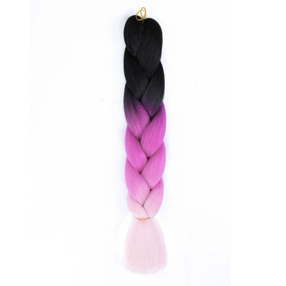 Curly hair color gradient wig