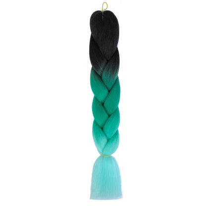 Curly hair color gradient wig