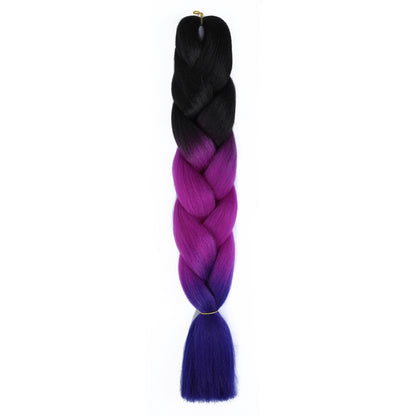 Curly hair color gradient wig