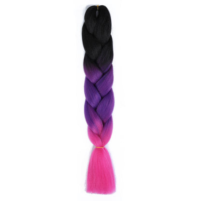Curly hair color gradient wig