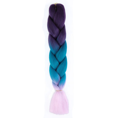 Curly hair color gradient wig