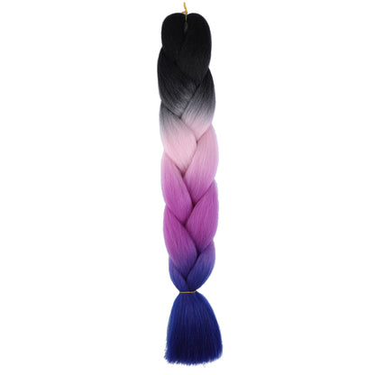 Curly hair color gradient wig
