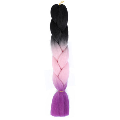 Curly hair color gradient wig