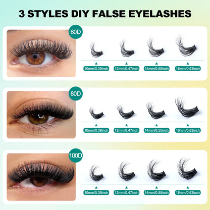 Curly Mixed False Eyelashes