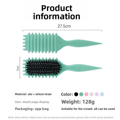 Curly shaped brush comb