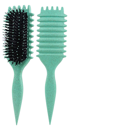 Curly shaped brush comb