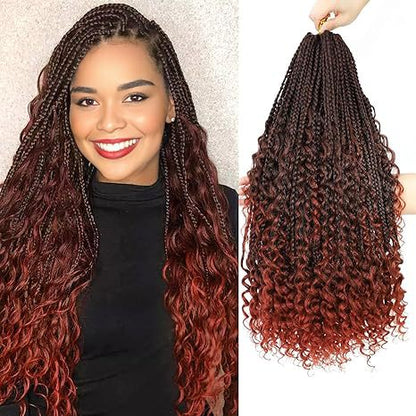 Curly Three-Strand Braids Crochet Hair Braids