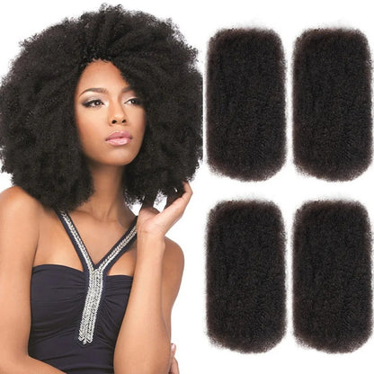 Curly wig made of synthetic hair