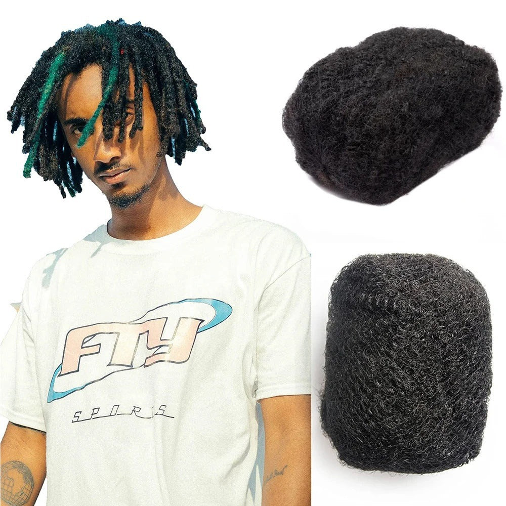 Curly wig made of synthetic hair