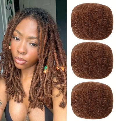 Curly wig made of synthetic hair