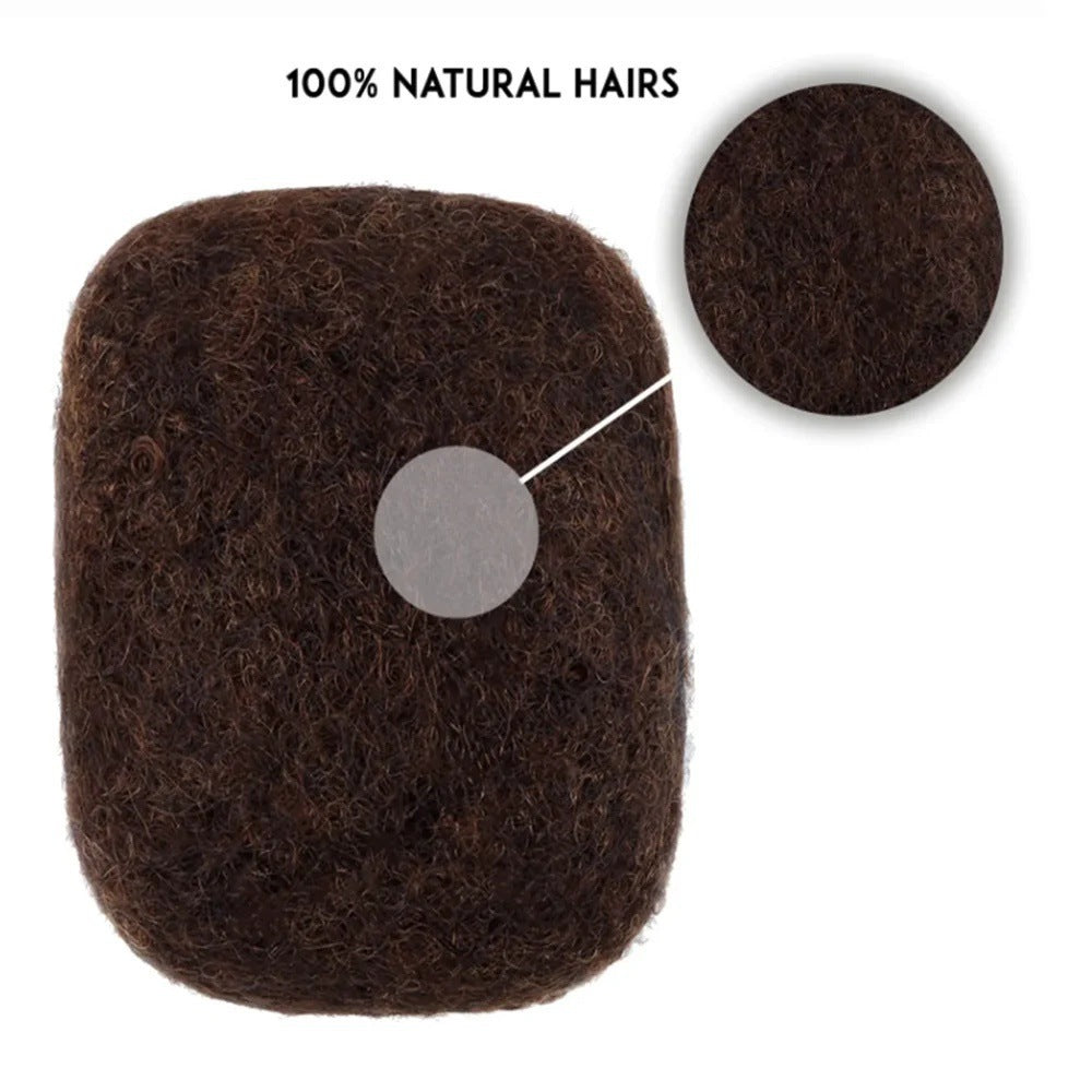 Curly wig made of synthetic hair