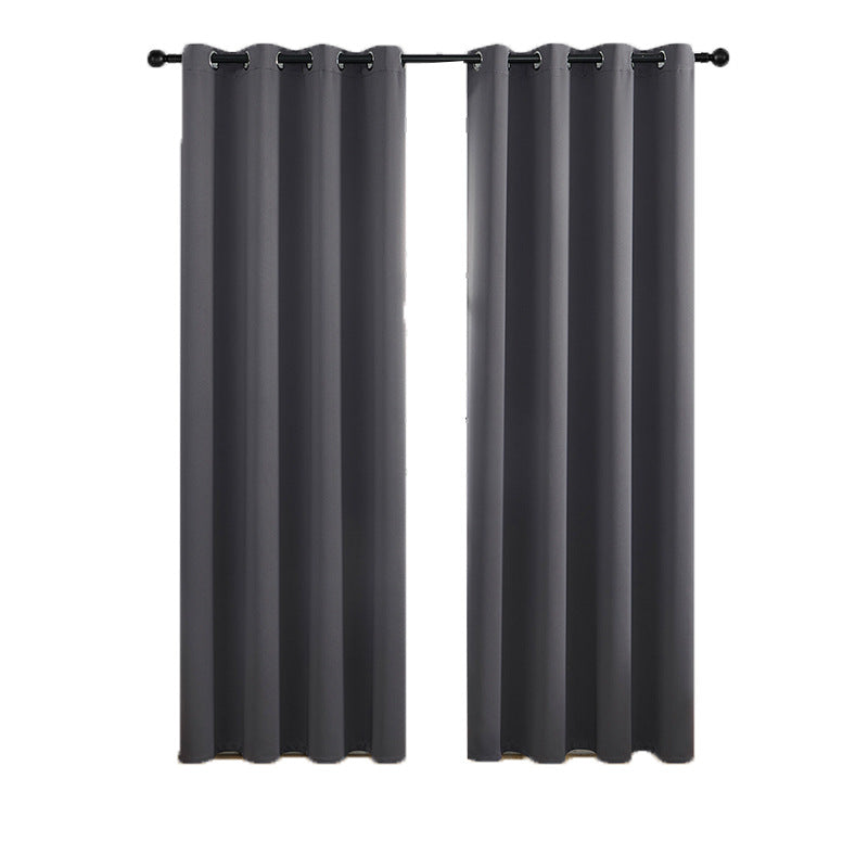 Curtains fully block out sunlight and provide protection from the heat.
