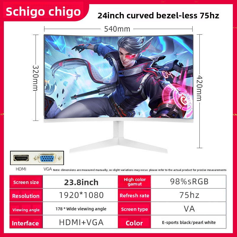Curved Computer Monitor