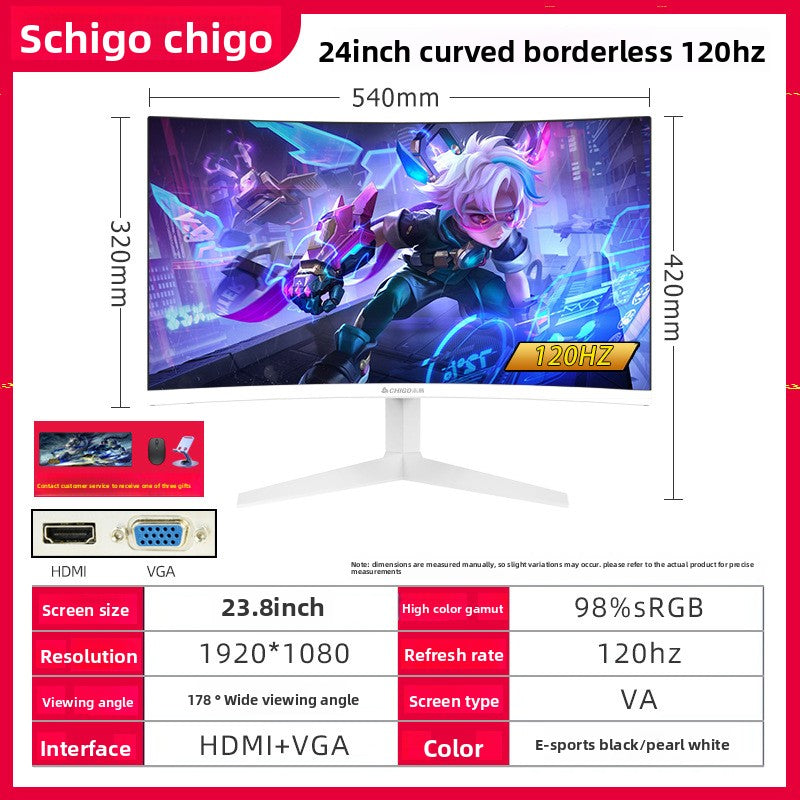 Curved Computer Monitor