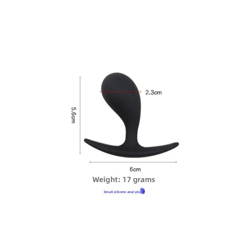 Curved Water Drop Silicone Anal Plug