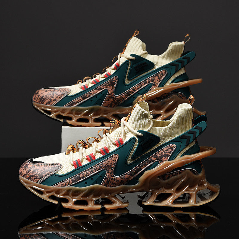 Cushioned running shoes