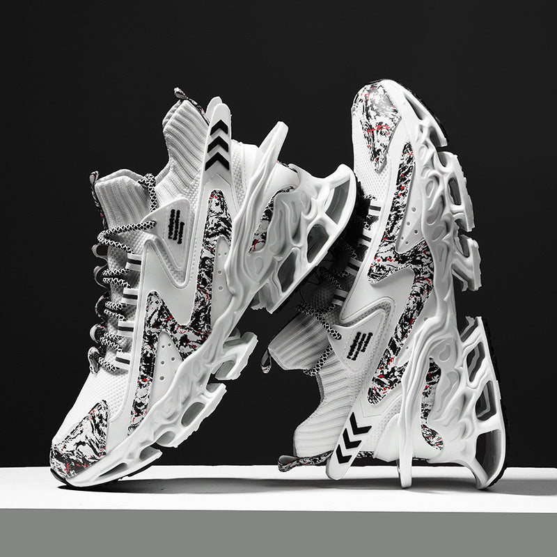Cushioned running shoes