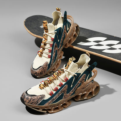 Cushioned running shoes