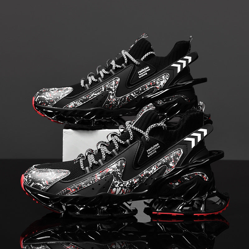 Cushioned running shoes