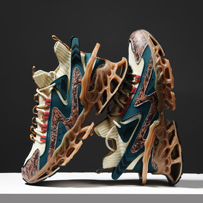 Cushioned running shoes