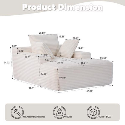 Cushioned Sleeping Sofa