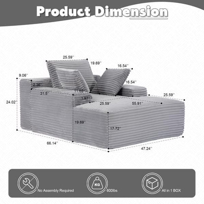 Cushioned Sleeping Sofa